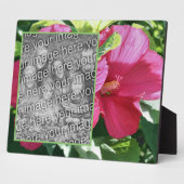 Red Hibiscus Flower Voeg je eigen foto toe Fotoplaat (Zijkant)