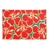 Red Hibiscus Flowers Tropical Hawaiian Decor Kussensloop (Achterkant-Rechts)