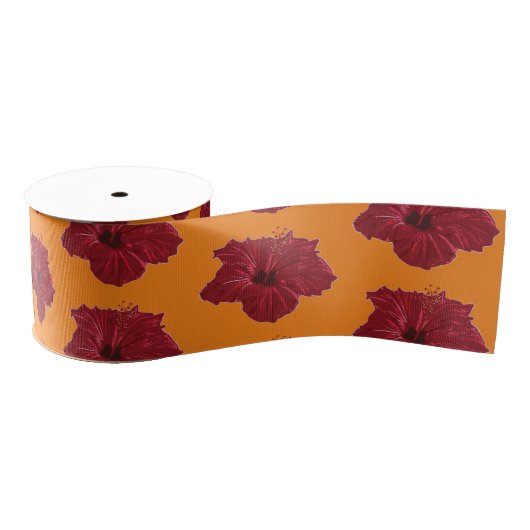 Red Hibiscus Grosgrain Lint (Spoel)