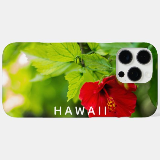 Red Hibiscus Hawaii Tropische Flower iPhone Case-Mate iPhone Case (Achterkant (horizontaal))