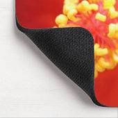 Red Hibiscus Mousepad Muismat (Hoek)