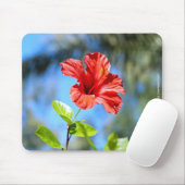 Red Hibiscus Muismat (Met muis)