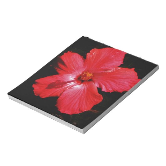 Red Hibiscus Notitieblok (Linkerzijde)