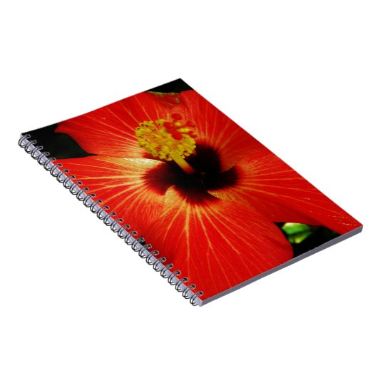 Red Hibiscus Notitieboek (Rechterzijde)