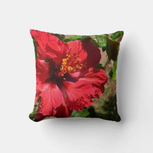 Red Hibiscus Sierkussen