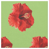 Red Hibiscus Stof (Close Up)