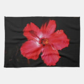 Red Hibiscus Theedoek (Horizontaal)