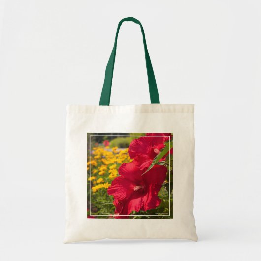 Red Hibiscus Tote Bag (Voorkant)