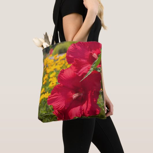Red Hibiscus Tote Bag (Dichtbij)