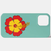 Red Hibiscus Tropical Flower Case-Mate iPhone Case (Achterkant (horizontaal))