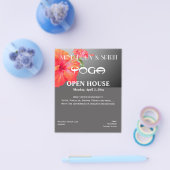 Red Hibiscus Yoga A5 flyer (Enkel)