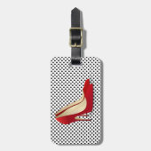 Red High Heel Shoes bagagelabel (Voorkant verticaal)