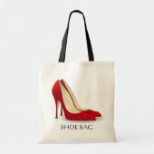 Red High Heels Shoe Bag Stijlvol Tote Bag (Voorkant)