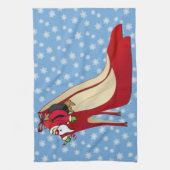 Red High Hiel Shoes/Santa Elf Theedoek (Verticaal)