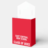 Red High School Graduparty Bedankdoosjes (Geopend)