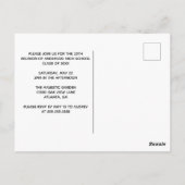Red High School Reunion Custom Party Briefkaart (Achterkant)