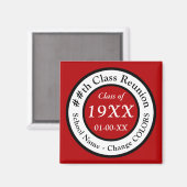 Red High School Reunion Souvenir Ideeën, alle COLO Magneet (Voorkant / Achterkant)