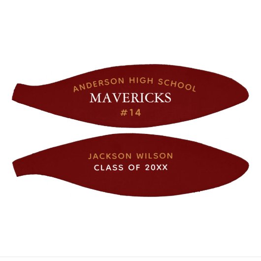 Red High School Senior Player Custom Afstuderen Basketbal (Panelen)