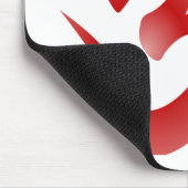 Red Hindu Symbol Om Aum Devanagari Calligrafie Muismat (Hoek)