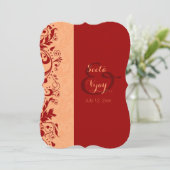 Red Hindu Wedding Kaart (Staand voorkant)