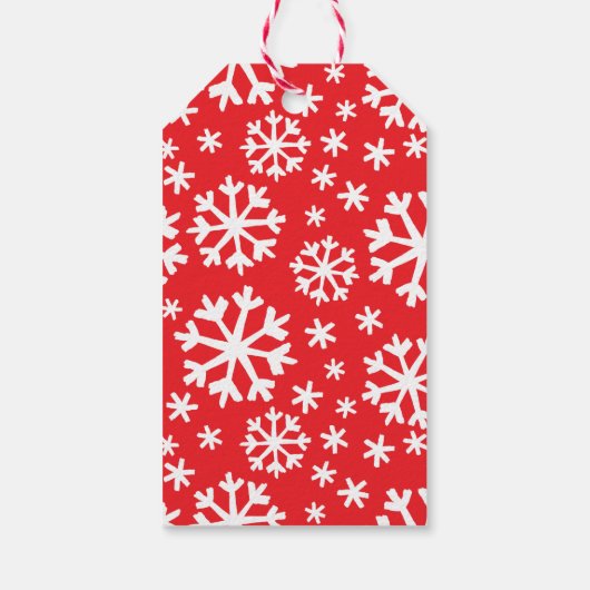 Red Ho Ho Drie Foto Vakantie Cadeaulabel (Achterkant)