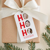 Red Ho Ho Drie Foto Vakantie Cadeaulabel