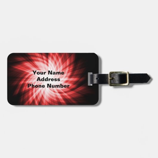 Red Hockey Bagagelabel (Voorkant horizontaal)