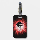 Red Hockey Bagagelabel (Achterkant verticaal)