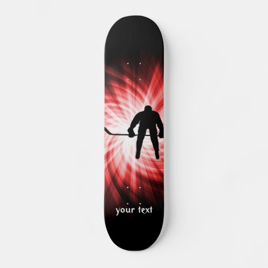 Red Hockey Persoonlijk Skateboard (Voorkant)