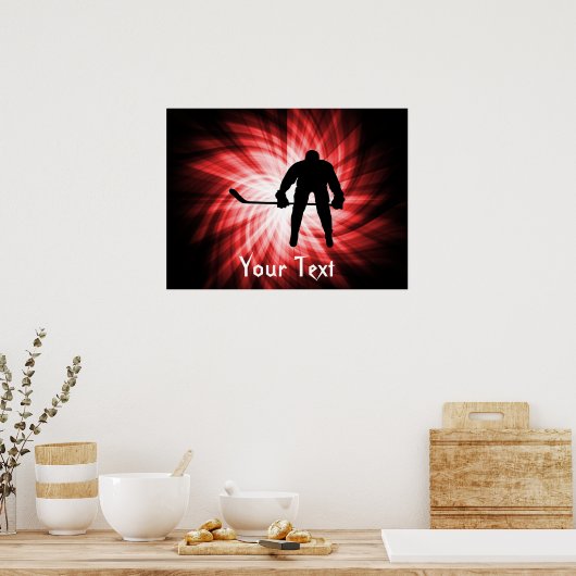Red Hockey Poster (Keuken)