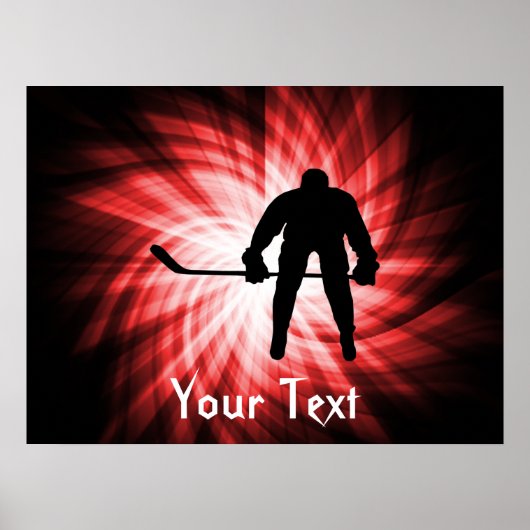 Red Hockey Poster (Voorkant)