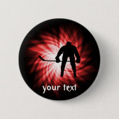 Red Hockey Ronde Button 5,7 Cm (Voorkant)