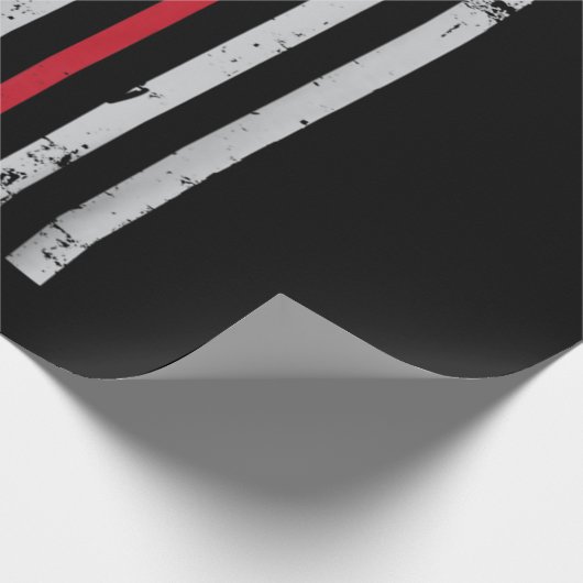 Red Hockey Stick American Flag USA Hockey Cadeaupapier (Hoek)