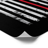 Red Hockey Stick American Flag USA Hockey Poster (Hoek)