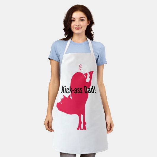 Red Hog Barbeque Schort (Gedragen)