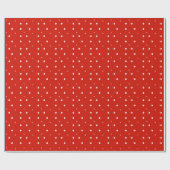 Red Holiday Dot Design Cadeaupapier (Vlak)