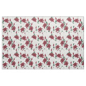 Red Holiday Floral Pattern Stof (Yard (91,4 cm))