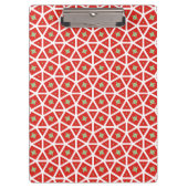 Red Holiday Geometric Star Design Klembord (Voorkant)