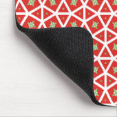 Red Holiday Geometric Star Design Muismat (Hoek)