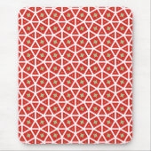 Red Holiday Geometric Star Design Muismat (Voorkant)