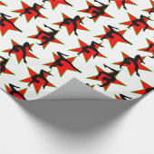 RED HOLIDAY GYMNASTIEK ONTWERP CADEAUPAPIER (Hoek)