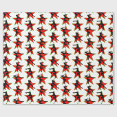 RED HOLIDAY GYMNASTIEK ONTWERP CADEAUPAPIER (Vlak)