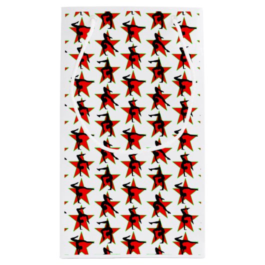 RED HOLIDAY GYMNASTIEK ONTWERP KLEIN CADEAUZAKJE (Achterkant)