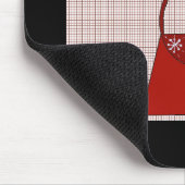 Red Holiday Handbag - Sparkle Muismat (Hoek)