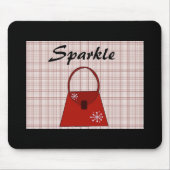 Red Holiday Handbag - Sparkle Muismat (Voorkant)