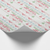 Red Holiday kerstboom Cadeaupapier (Hoek)