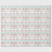 Red Holiday kerstboom Cadeaupapier (Vlak)