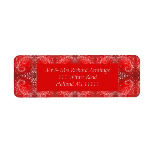 Red Holiday Label (Voorkant)