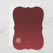 Red Holiday Ornament Photo Holiday Card Kaart (Achterkant)