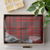 Red Holiday Plaid Doberman Pinscher Christmas Tissuepapier (Geschenk)